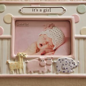 “It’s a Girl ” 6x4 Photo Ceramic Picture Fame Baby Girl NEW